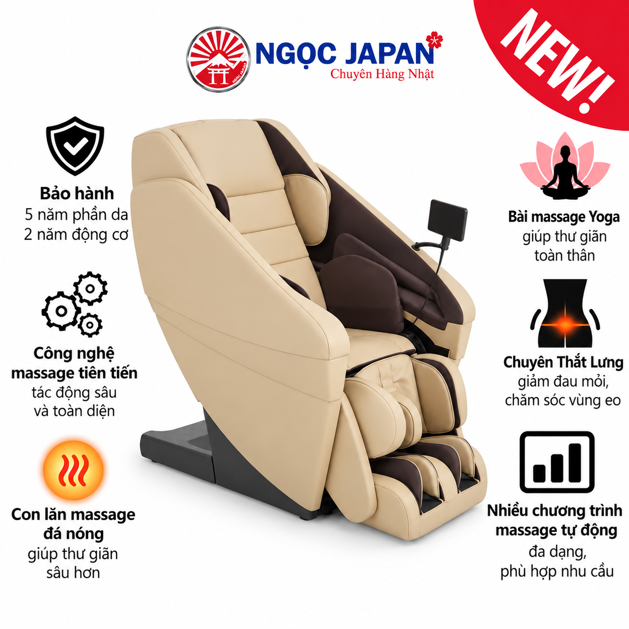 Ghế Massage Panasonic Real Pro EP-MA121
