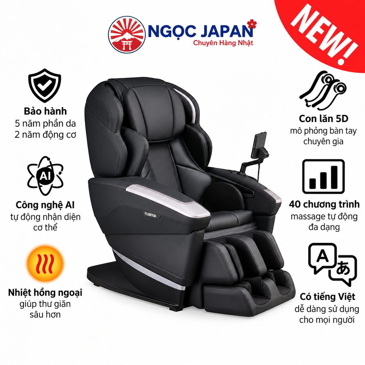 Ghế Massage Fujiiryoki AS-R2300