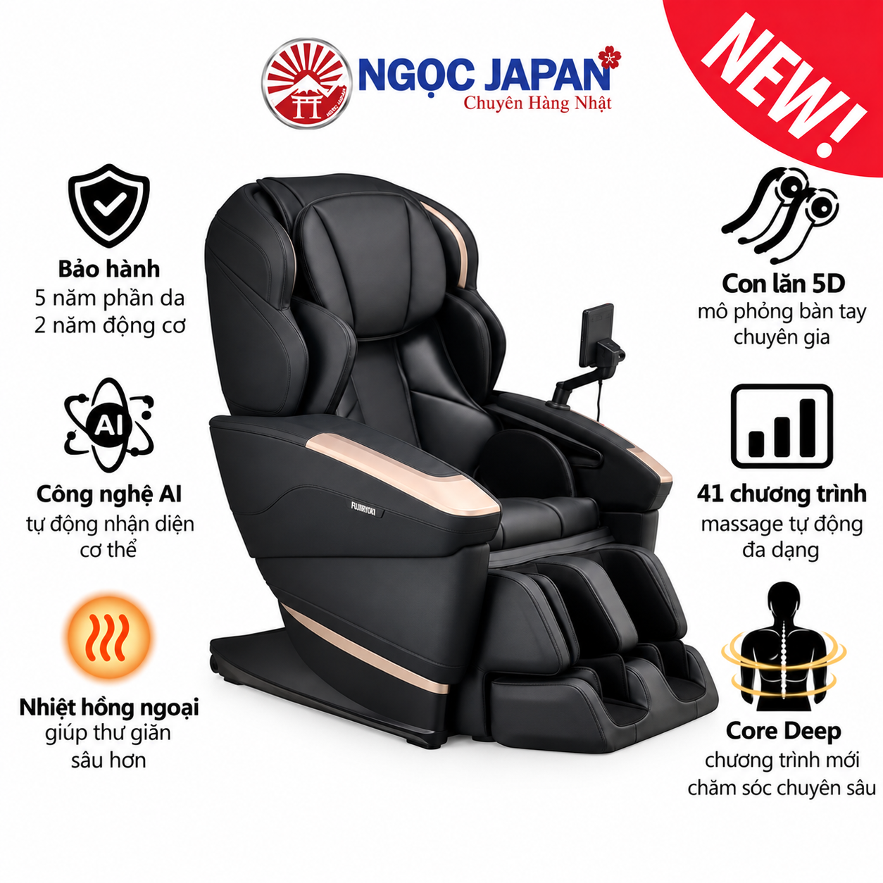 Ghế Massage Fujiiryoki AS-R2350